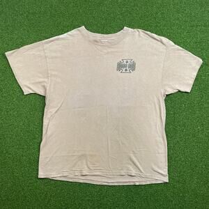 Vintage Y2K Delta Pro Weight Faded Bush Hog Chopper Motorcycle Graphic T Sz XL